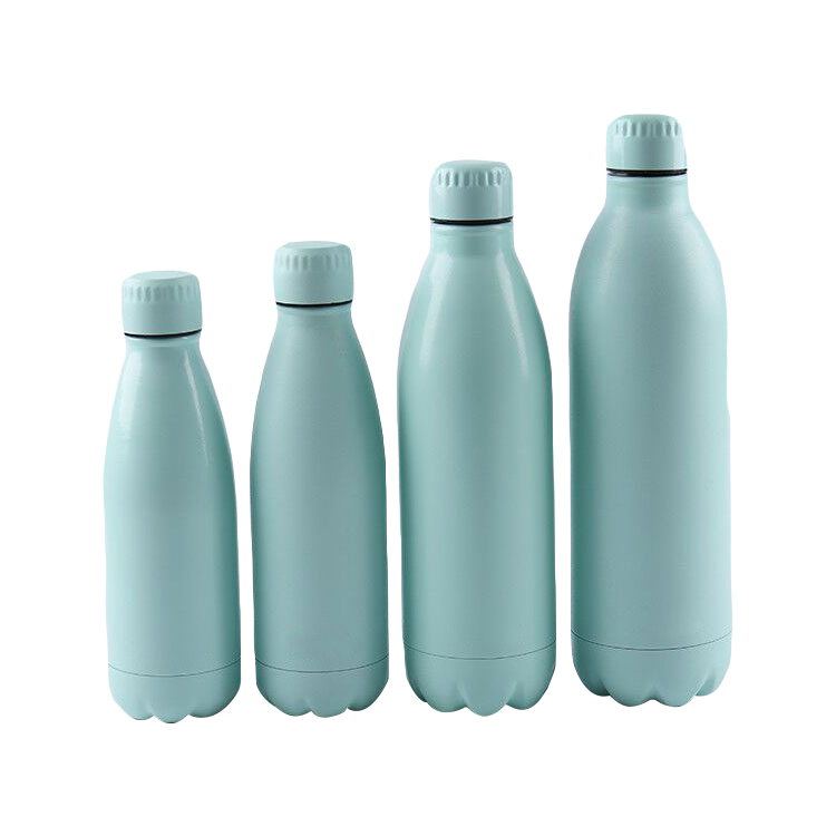 350ml 500ml 750ml cola shaped double wall vacuum thermal insulated water bottle steel thermos tumble