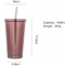 Hot Sale 500ml Thermo Double Wall Stainless Steel Tumbler Straw Cup