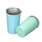 Multiple Color 12oz Travel Mug Custom Stainless Steel Sippy Drinking Cups With Straws