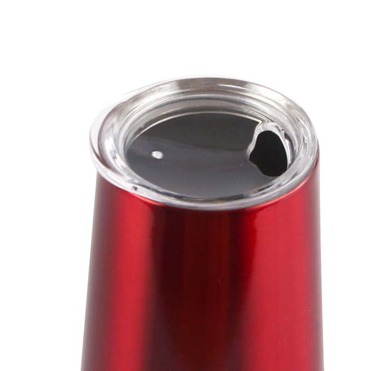 500ml Different Color Powder Coated Stainless Steel Stemless Wine Tumbler With Lid