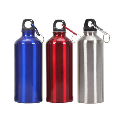 Blank Sublimation Aluminium Metal Portable Carabiner Sports Water Bottle