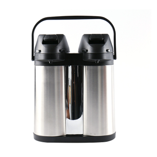 3.5L 4L 2L*2 Airpot Thermal Dispenser Lever Action Stainless Steel Insulated Thermos Of Coffee With Dispenser