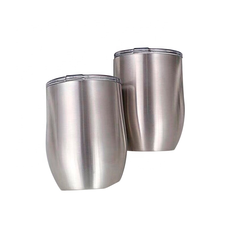 Wholesale Custom Stainless Steel Insulated 16oz Stemless Wine Tumbler Logo Red