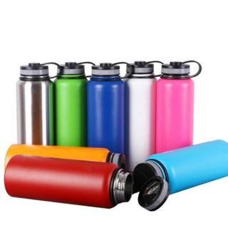 Custom Stainless Steel Vacuum Sport Travel Running Water Drinking Bottle Cycling with Cap
