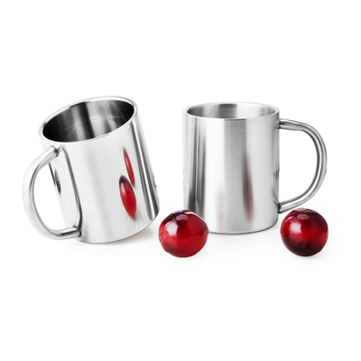 220ml 280ml Outdoor Mug Stainless Steel Portable With Handle Coffee Cup Double Wall Small Metal Coffee Cup