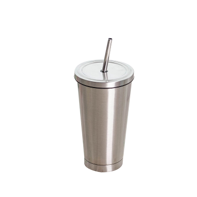 Hot Sale 500ml Thermo Double Wall Stainless Steel Tumbler Straw Cup