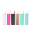 Customized Stainless Steel Insulated 20 oz Skinny Double Walled Tumbler Cups With Straw