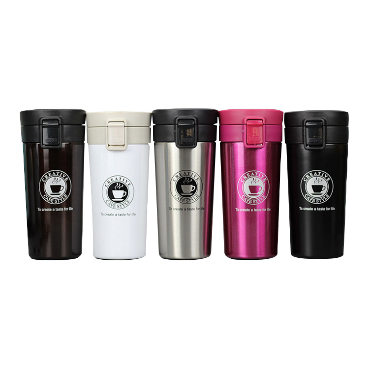 Travel Spill Proof Thermal Coffee Mug Stainless Steel Reusable