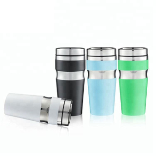 OEM 15oz Double Wall Vacuum Insulated Thermal Reusable Coffee Travel Mug Cup