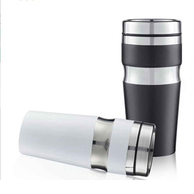 OEM 15oz Double Wall Vacuum Insulated Thermal Reusable Coffee Travel Mug Cup