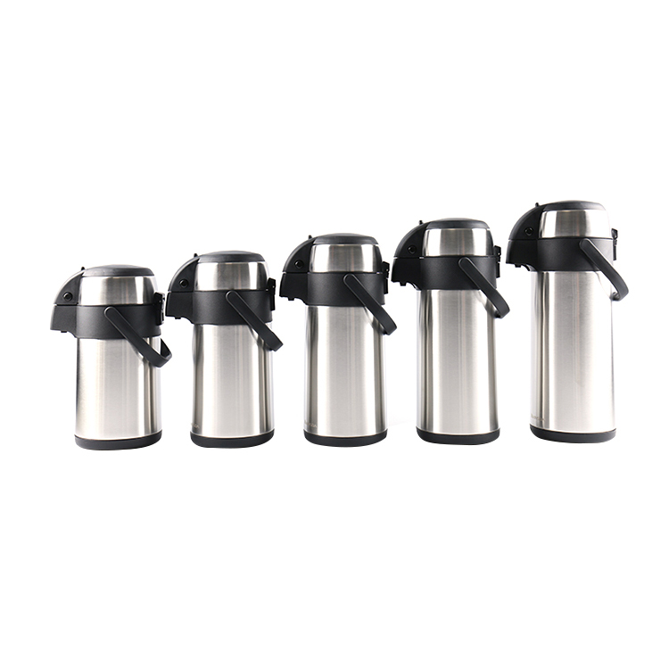 3.5L 4L 2L*2 Airpot Thermal Dispenser Lever Action Stainless Steel Insulated Thermos Of Coffee With Dispenser